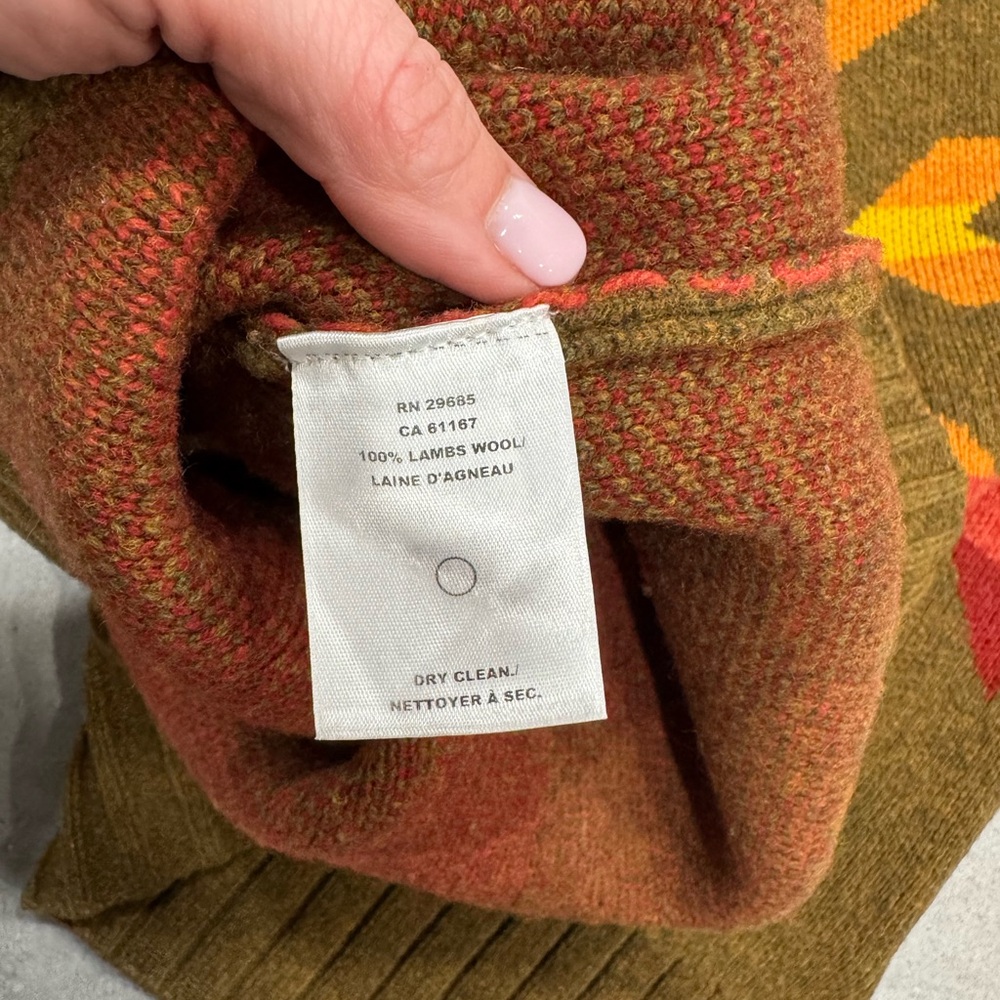 Pendleton Multicolor Geometric Turtleneck Sweater - image 7